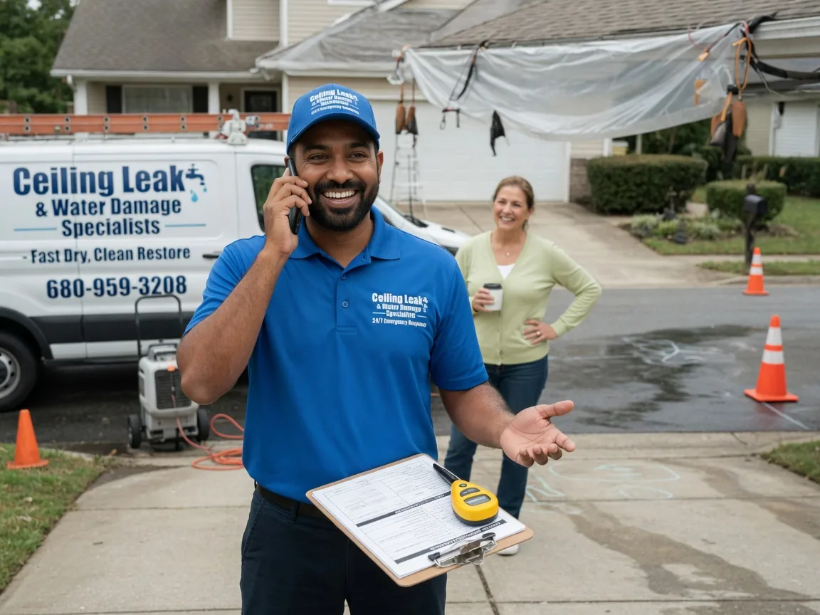Ceiling Leak Cleanup Eros, LA FAQs